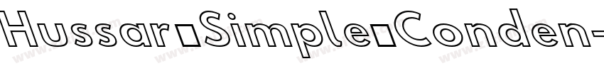 Hussar Simple Conden字体转换